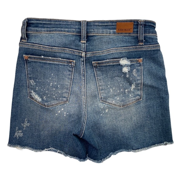 Judy Blue Beach Splash Denim Jean Shorts  Size Medium NWT - Picture 8 of 9